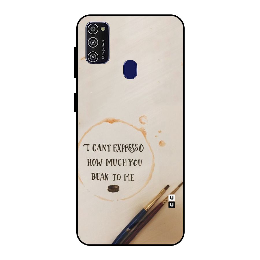 Espresso Bean Metal Back Case for Galaxy M21