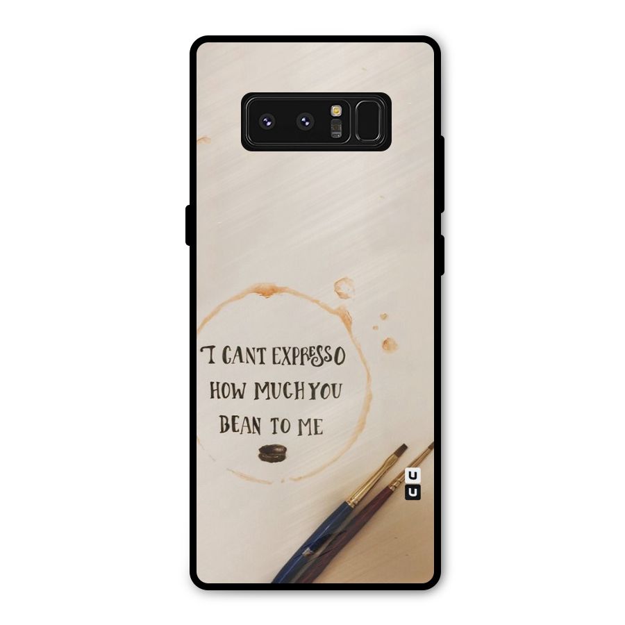 Espresso Bean Metal Back Case for Galaxy Note 8