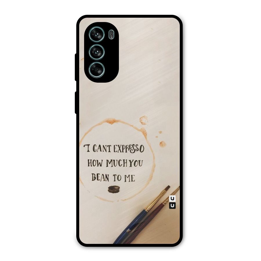 Espresso Bean Metal Back Case for Moto G62