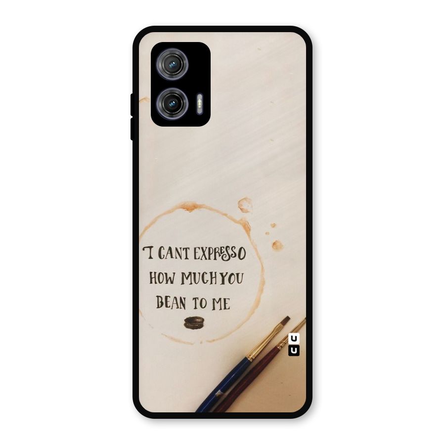 Espresso Bean Metal Back Case for Moto G73
