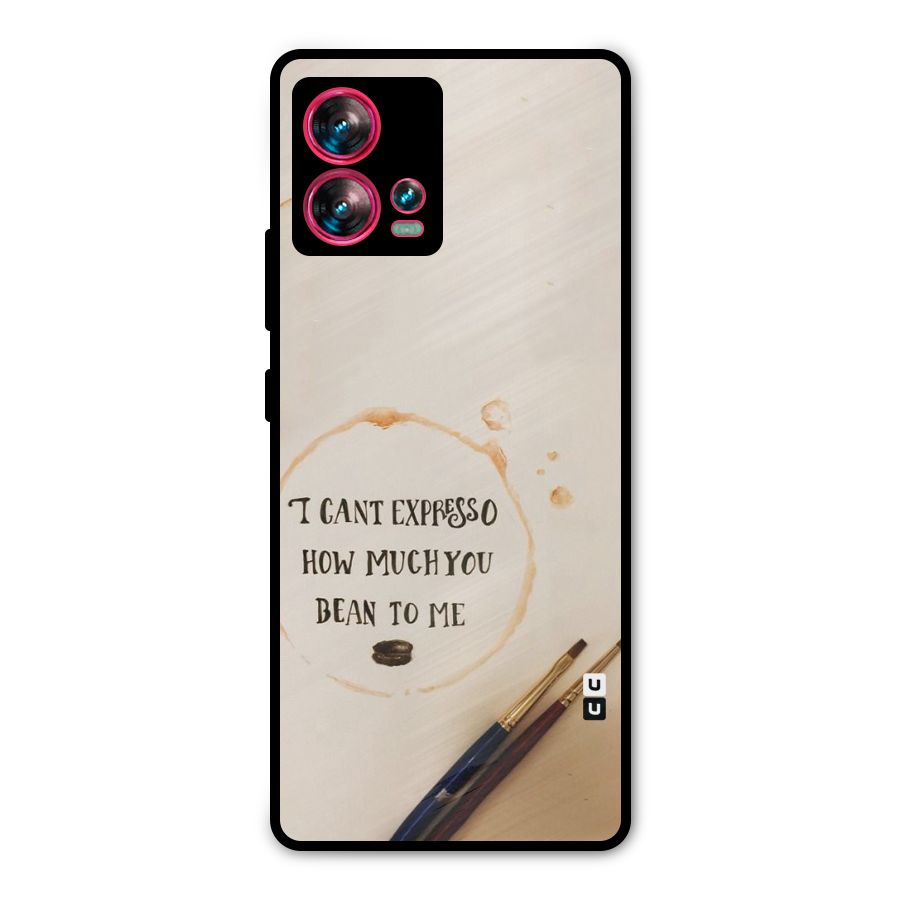 Espresso Bean Metal Back Case for Motorola Edge 30 Fusion