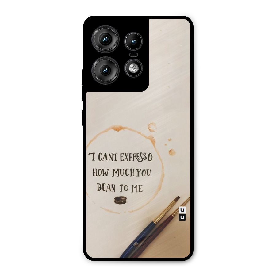 Espresso Bean Metal Back Case for Motorola Edge 50 Pro