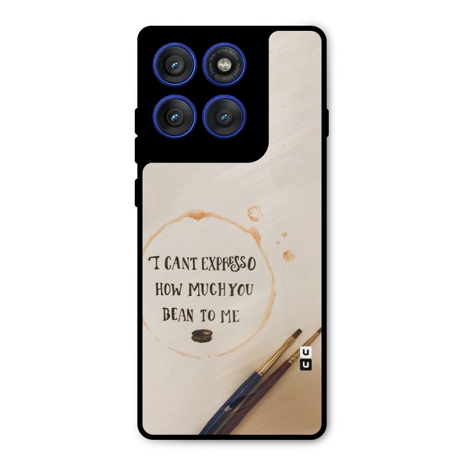 Espresso Bean Metal Back Case for Motorola Edge 60 Pro