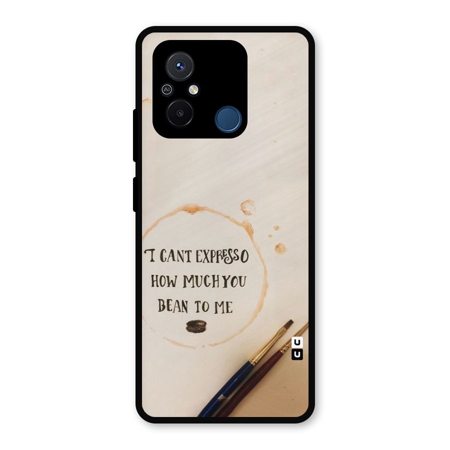 Espresso Bean Metal Back Case for Poco C55