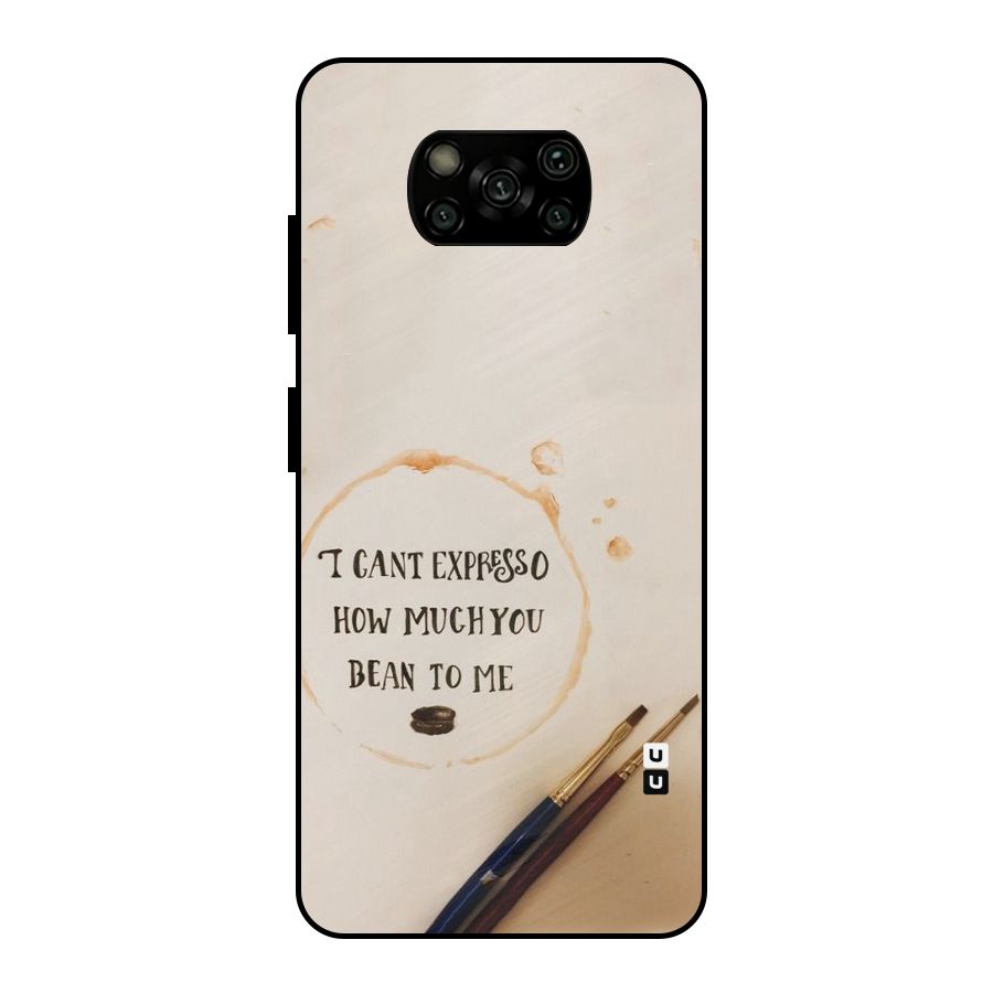 Espresso Bean Metal Back Case for Poco X3