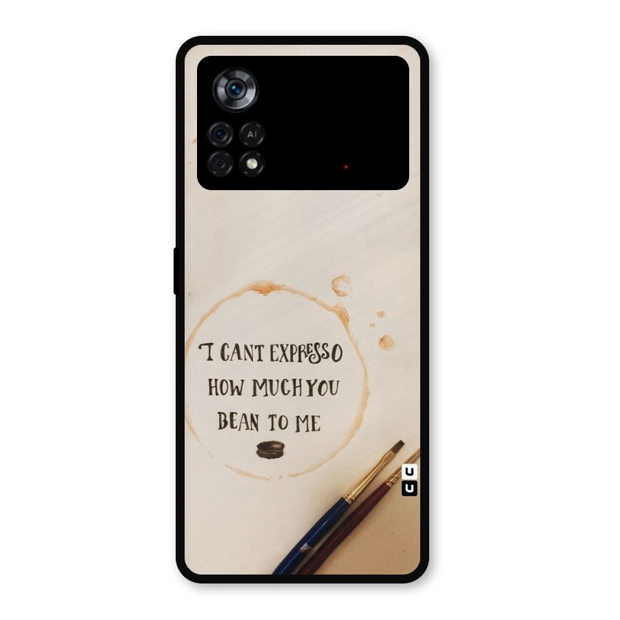 Espresso Bean Metal Back Case for Poco X4 Pro 5G