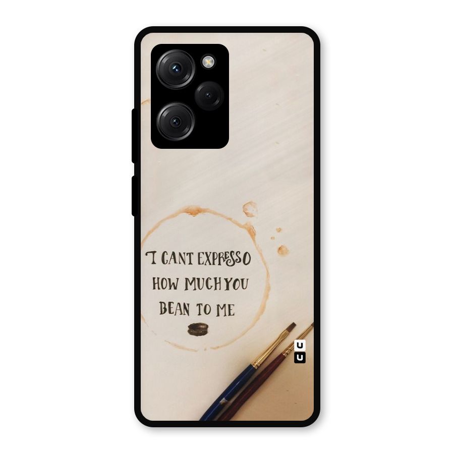 Espresso Bean Metal Back Case for Poco X5 Pro
