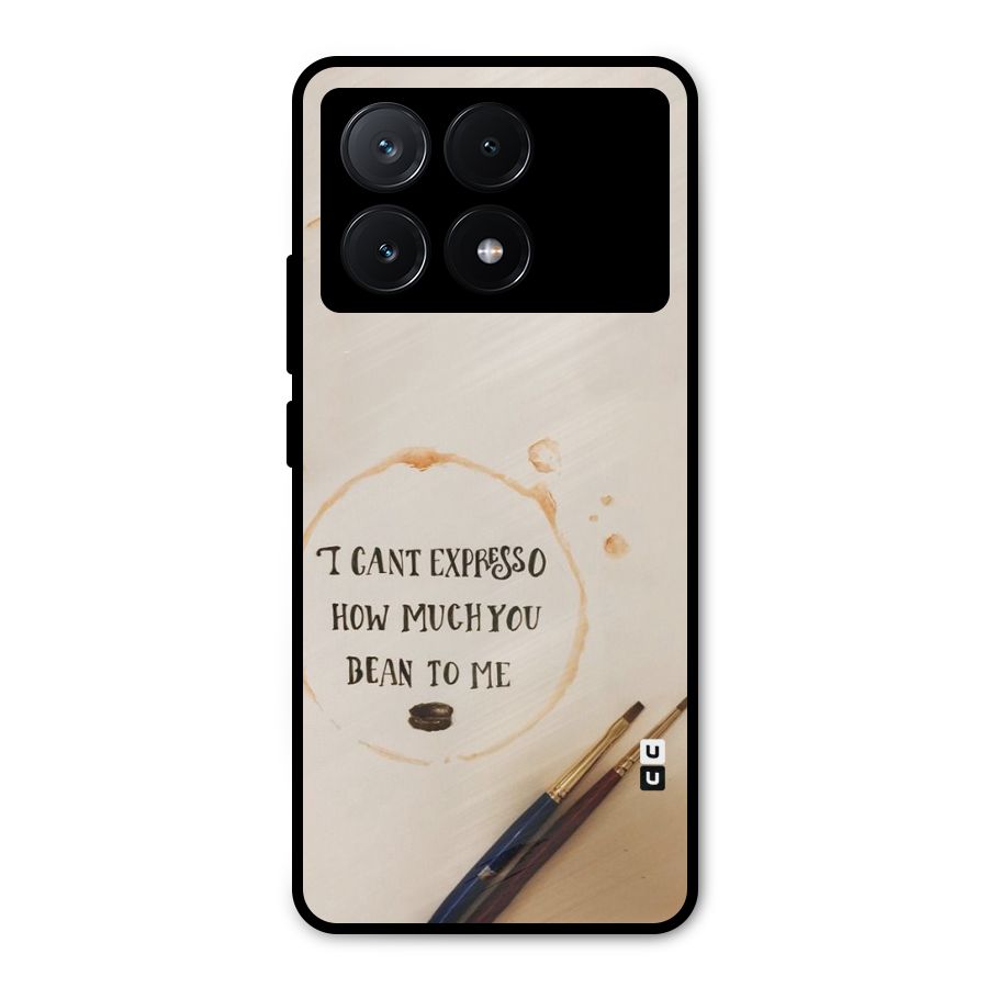 Espresso Bean Metal Back Case for Poco X6 Pro