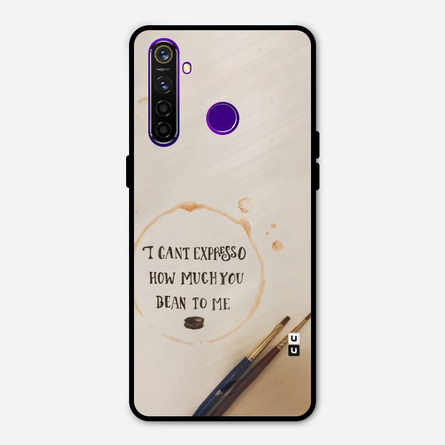 Espresso Bean Metal Back Case for Realme 5 Pro
