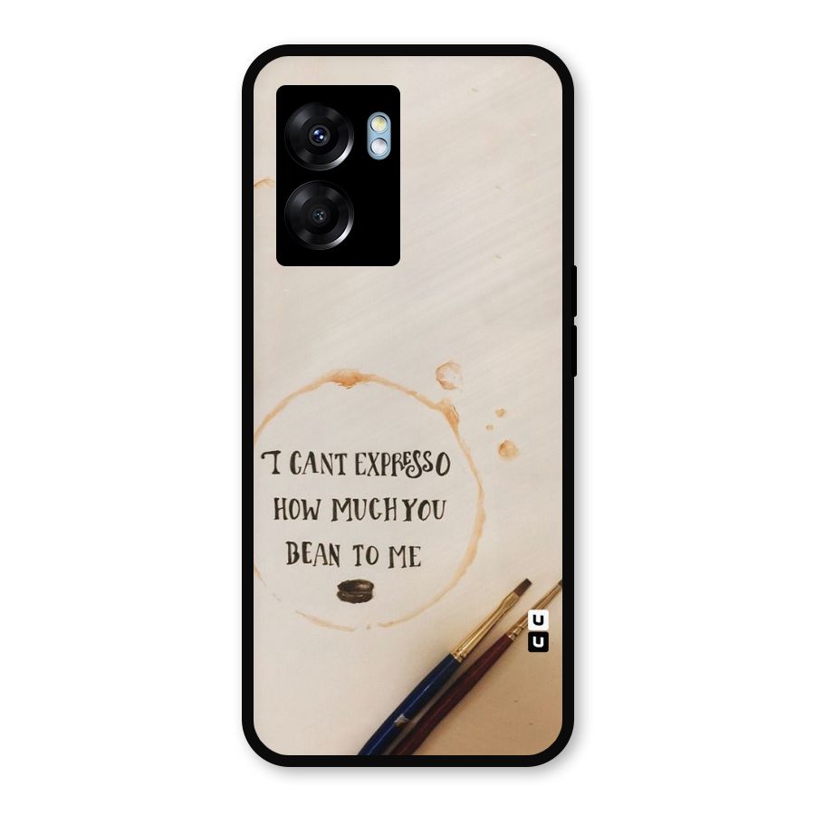 Espresso Bean Metal Back Case for Realme Narzo 50 5G
