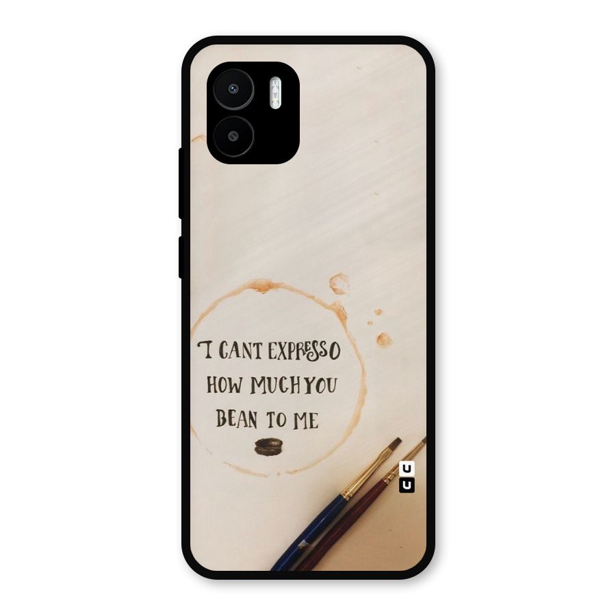 Espresso Bean Metal Back Case for Redmi A2