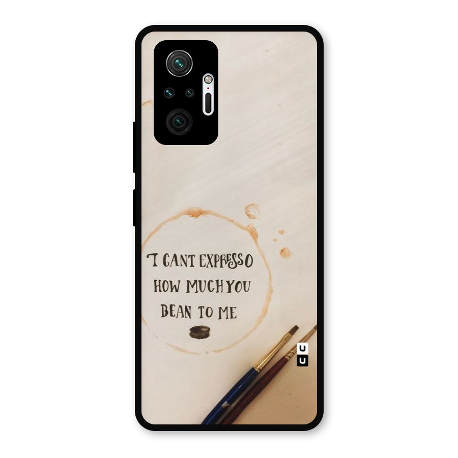 Espresso Bean Metal Back Case for Redmi Note 10 Pro Max