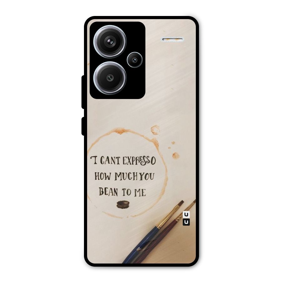 Espresso Bean Metal Back Case for Redmi Note 13 Pro Plus