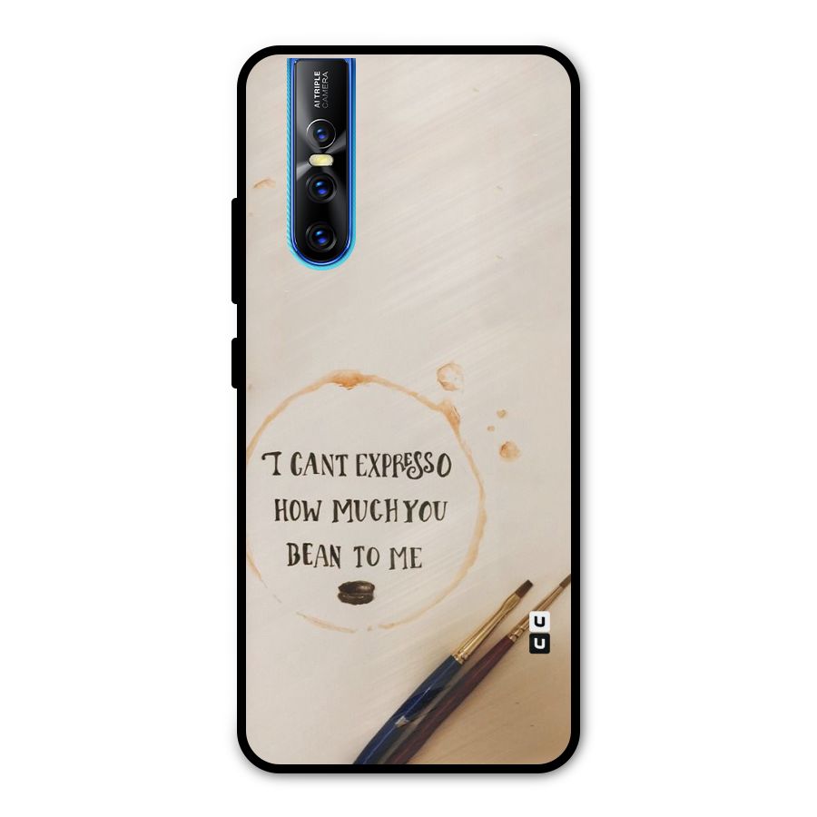 Espresso Bean Metal Back Case for Vivo V15 Pro