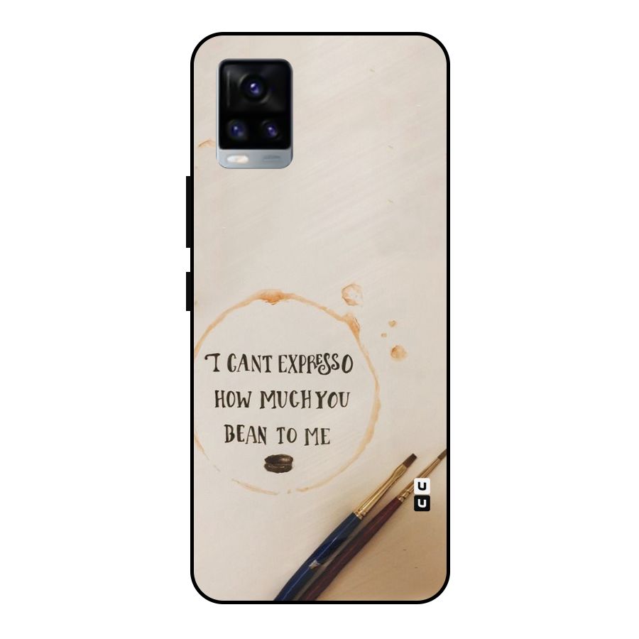 Espresso Bean Metal Back Case for Vivo V20 2021