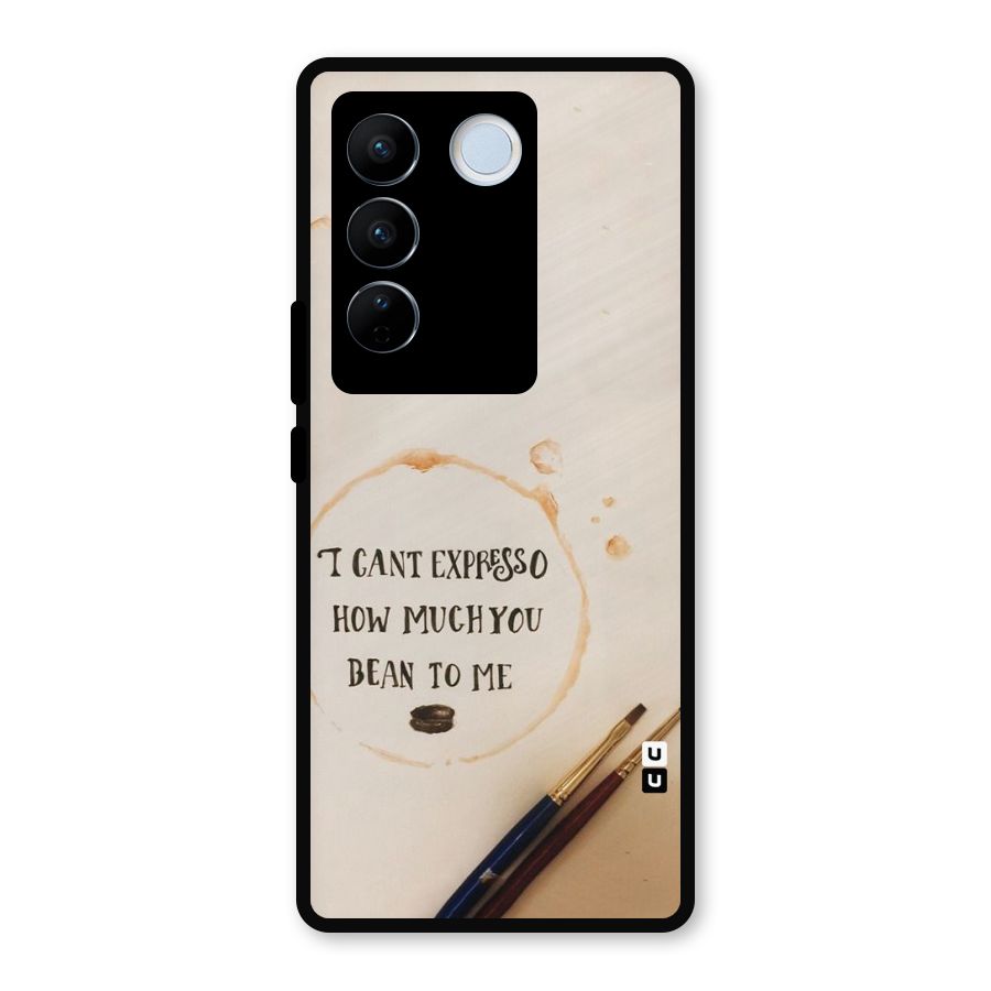 Espresso Bean Metal Back Case for Vivo V27