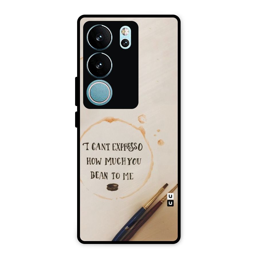 Espresso Bean Metal Back Case for Vivo V29 Pro