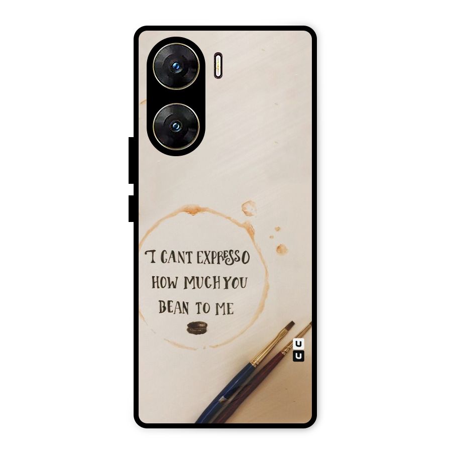 Espresso Bean Metal Back Case for Vivo V29e