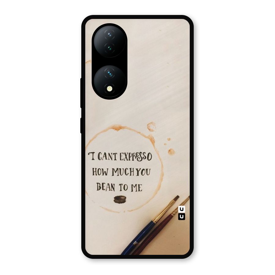 Espresso Bean Metal Back Case for Vivo Y100a