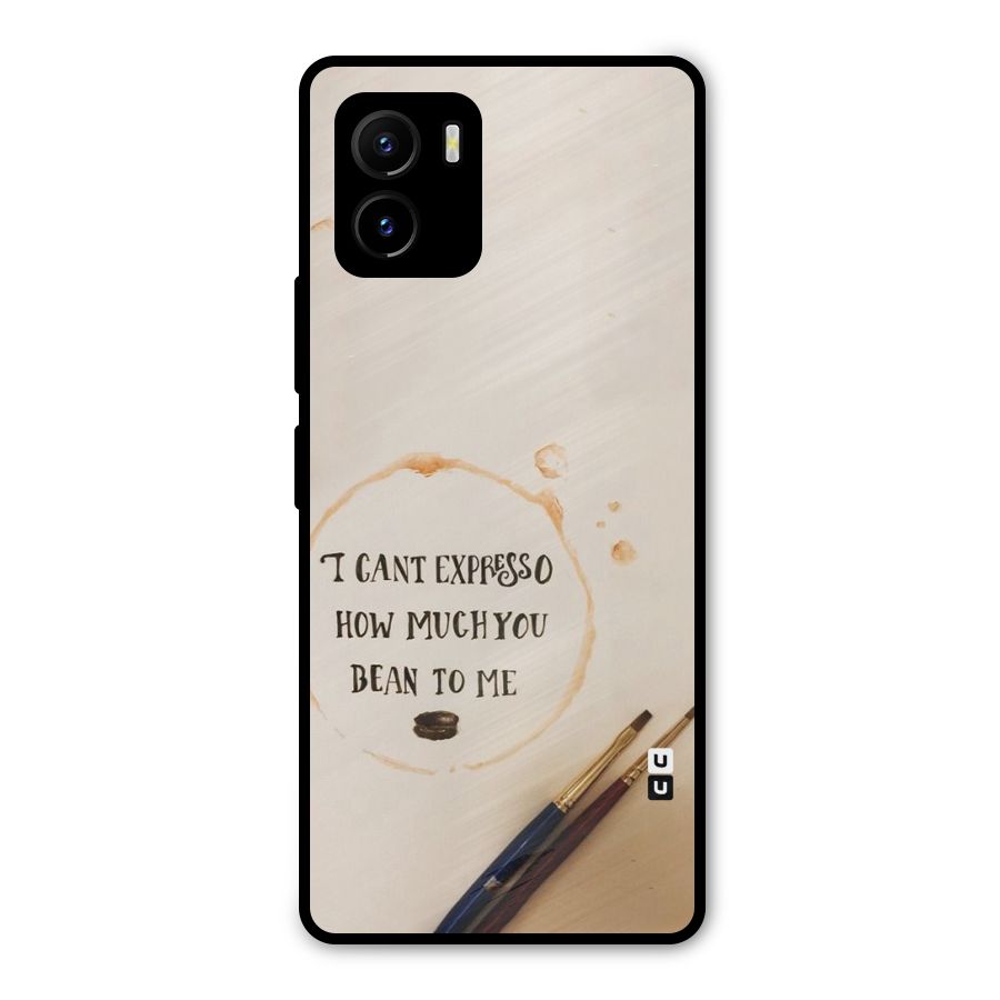 Espresso Bean Metal Back Case for Vivo Y15s