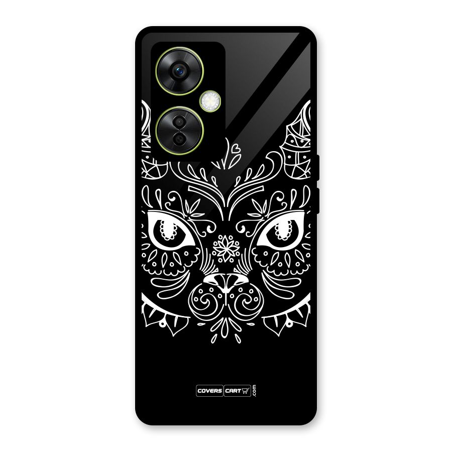 Ethnic Cat Design Glass Back Case for OnePlus Nord CE 3 Lite