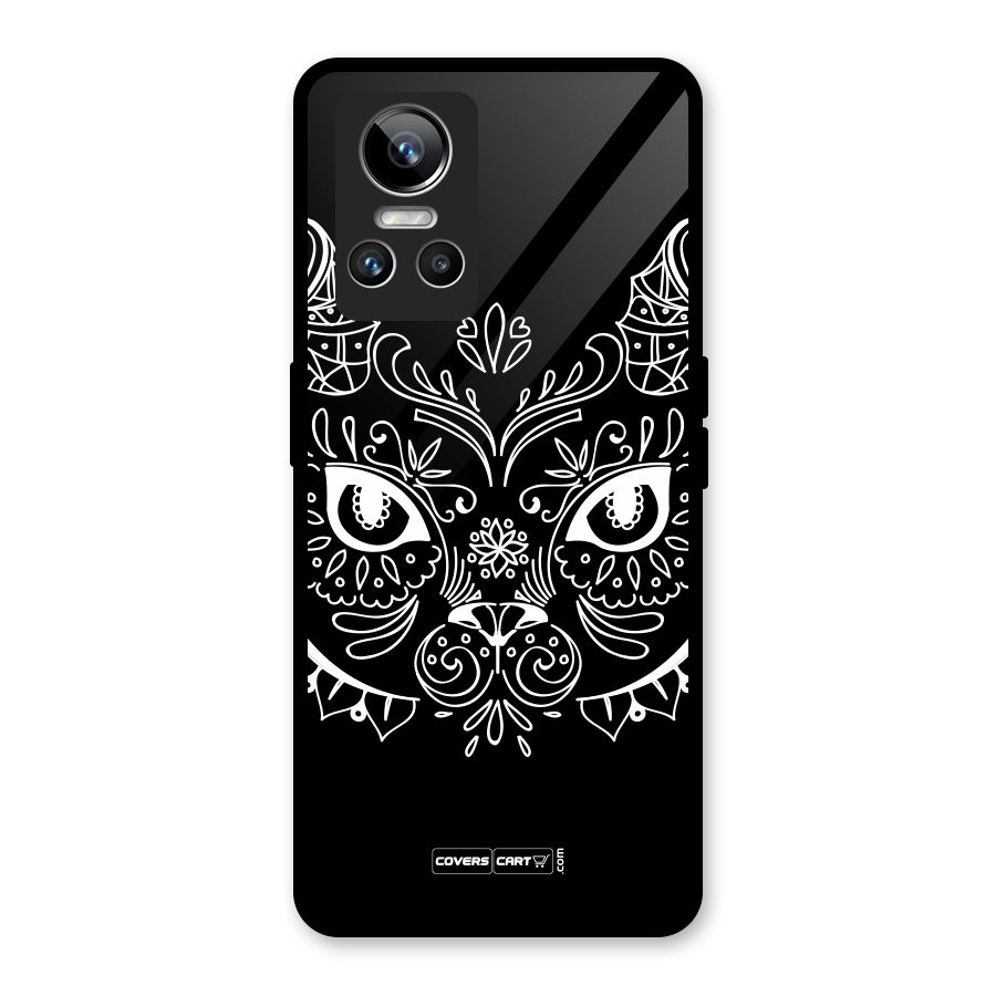 Ethnic Cat Design Glass Back Case for Realme GT Neo 3