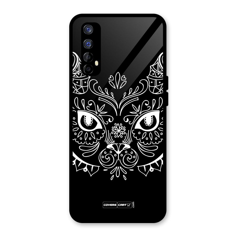 Ethnic Cat Design Glass Back Case for Realme Narzo 20 Pro