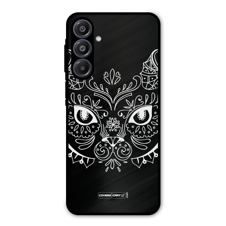 Ethnic Cat Design Metal Back Case for Galaxy A16 5G