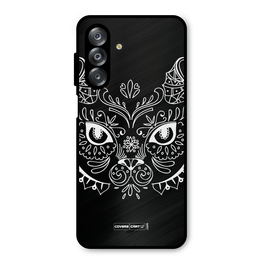 Ethnic Cat Design Metal Back Case for Galaxy A26