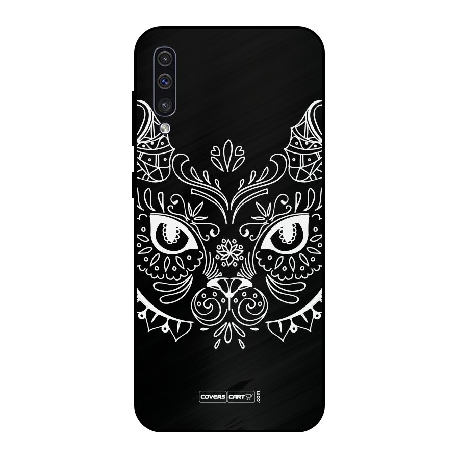 Ethnic Cat Design Metal Back Case for Galaxy A30s