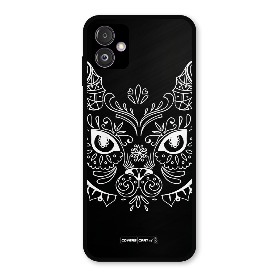 Ethnic Cat Design Metal Back Case for Galaxy F14