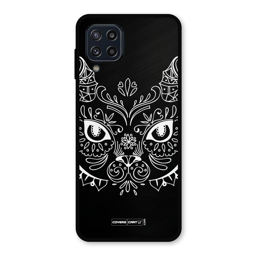 Ethnic Cat Design Metal Back Case for Galaxy M32
