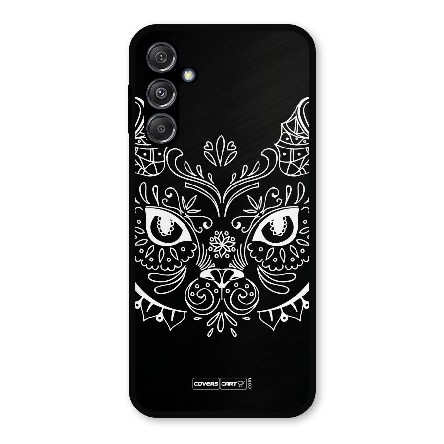Ethnic Cat Design Metal Back Case for Galaxy M34 5G