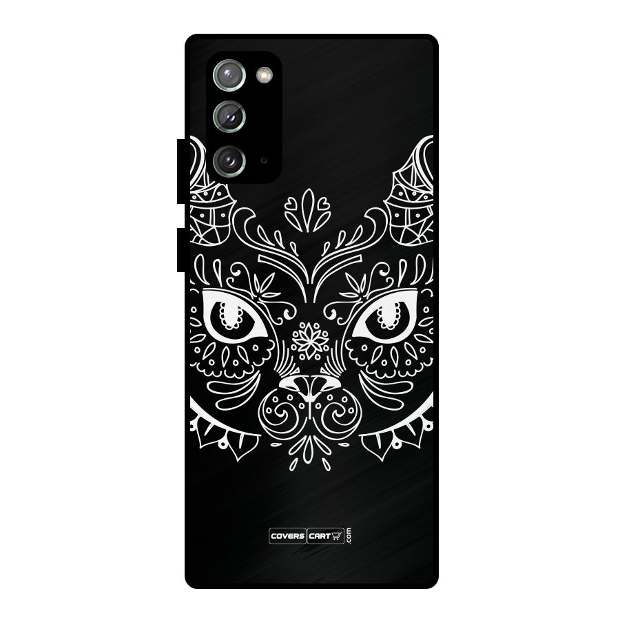 Ethnic Cat Design Metal Back Case for Galaxy Note 20