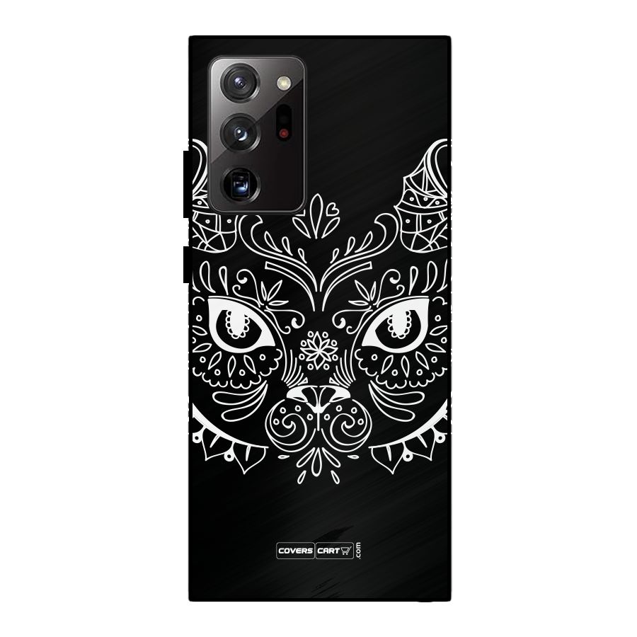 Ethnic Cat Design Metal Back Case for Galaxy Note 20 Ultra