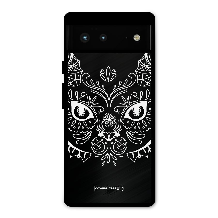 Ethnic Cat Design Metal Back Case for Google Pixel 6