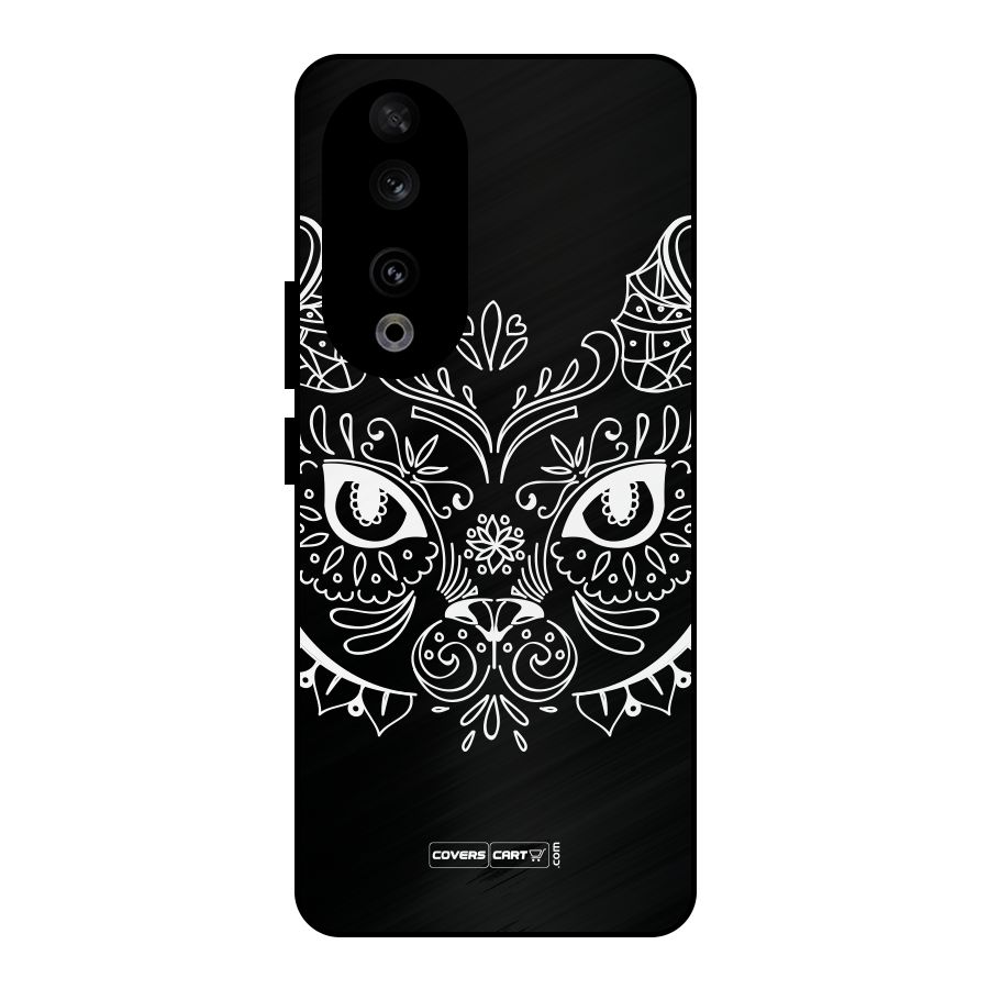 Ethnic Cat Design Metal Back Case for Honor 90