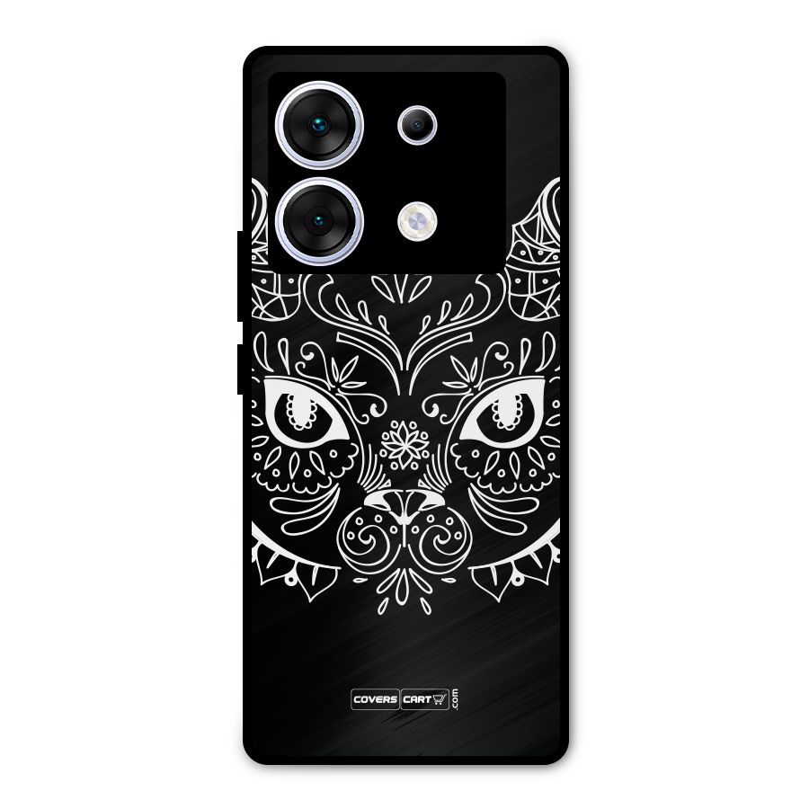 Ethnic Cat Design Metal Back Case for Infinix Zero 30 5G