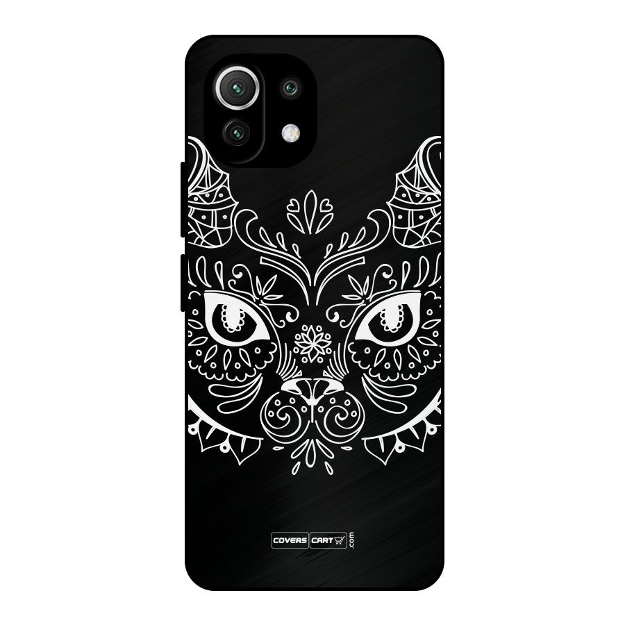 Ethnic Cat Design Metal Back Case for Mi 11 Lite NE 5G