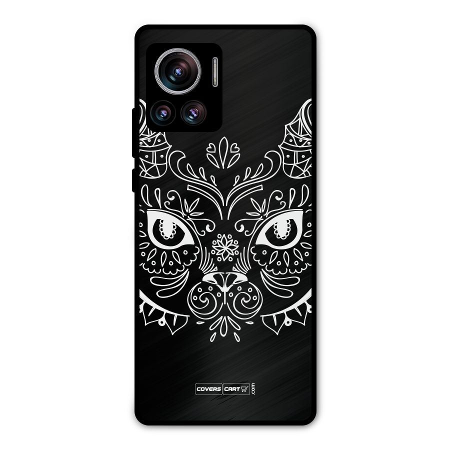 Ethnic Cat Design Metal Back Case for Motorola Edge 30 Ultra