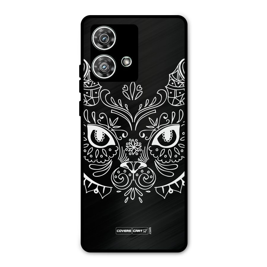 Ethnic Cat Design Metal Back Case for Motorola Edge 40 Neo