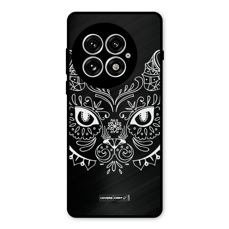 Ethnic Cat Design Metal Back Case for OnePlus 13