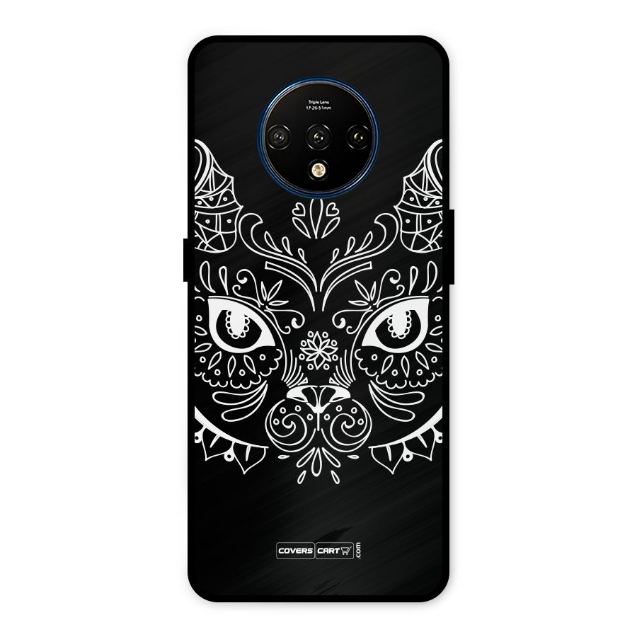 Ethnic Cat Design Metal Back Case for OnePlus 7T
