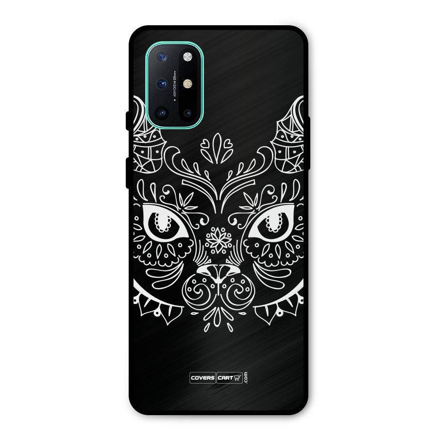 Ethnic Cat Design Metal Back Case for OnePlus 8T