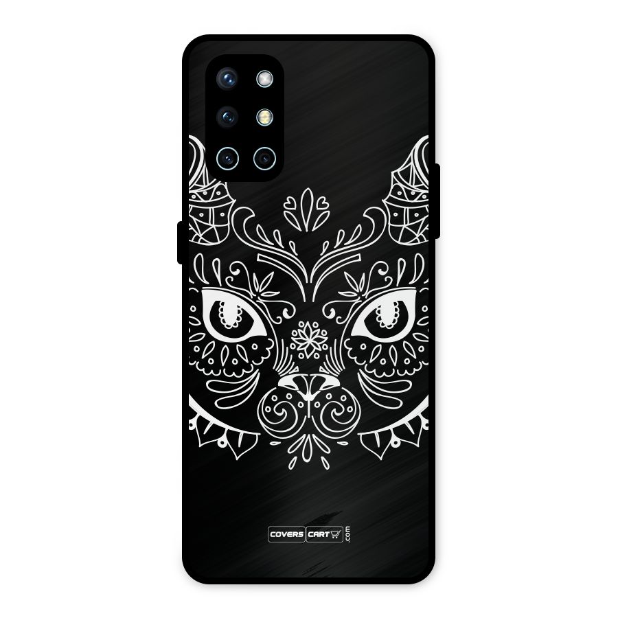 Ethnic Cat Design Metal Back Case for OnePlus 9R
