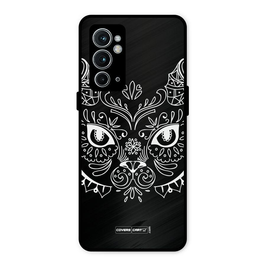 Ethnic Cat Design Metal Back Case for OnePlus 9RT 5G