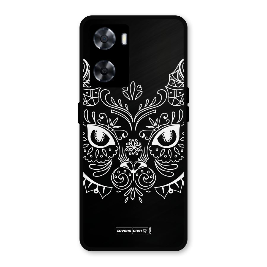Ethnic Cat Design Metal Back Case for OnePlus Nord N20 SE