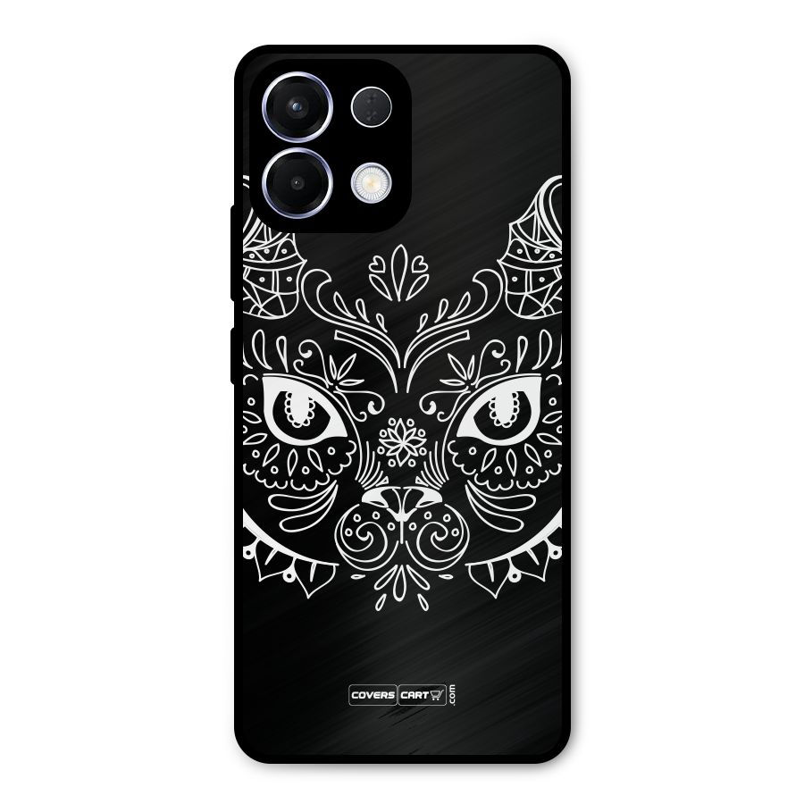 Ethnic Cat Design Metal Back Case for Oppo K13