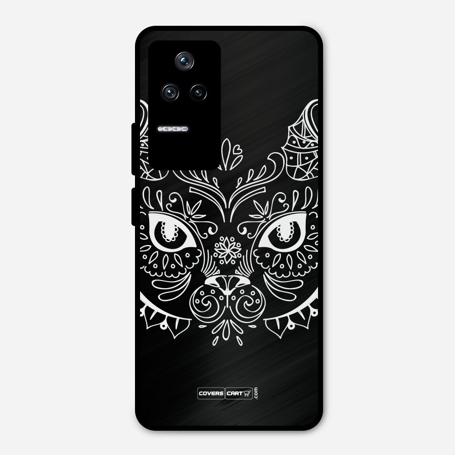 Ethnic Cat Design Metal Back Case for Poco F4 5G