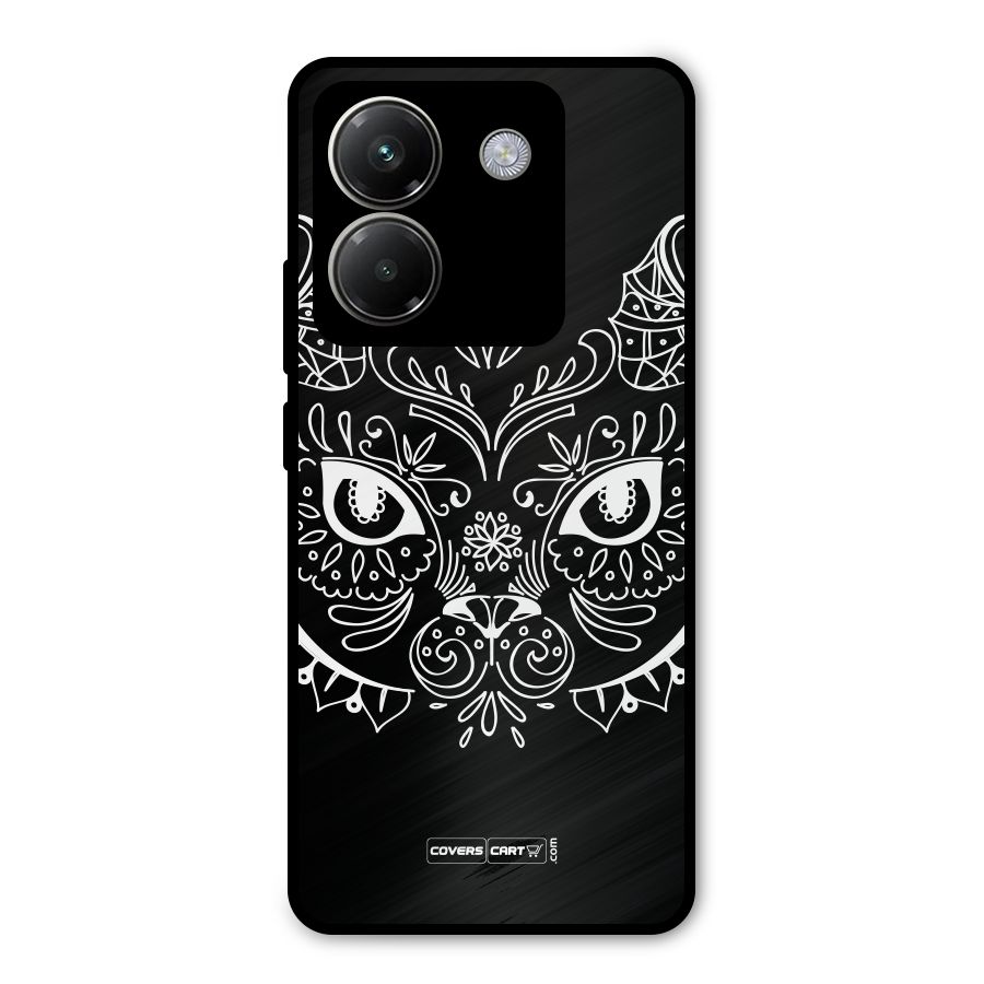 Ethnic Cat Design Metal Back Case for Poco M7 Pro 5G